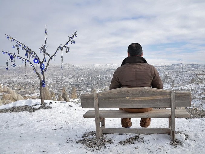 In the late November it's pretty cold in Cappadocia