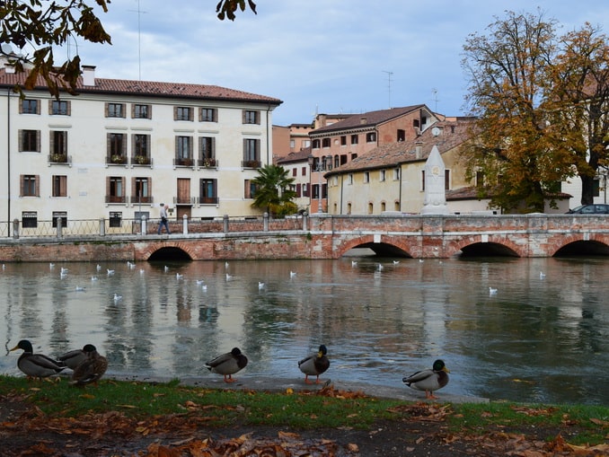Dante's bridge - one of the famous sights in Treviso