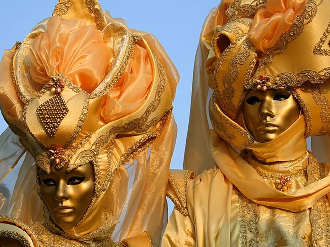 Carnival in Venice tradicionally held in February