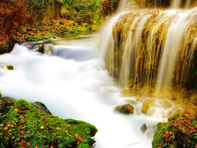 Duden waterfalls in Antalya in October