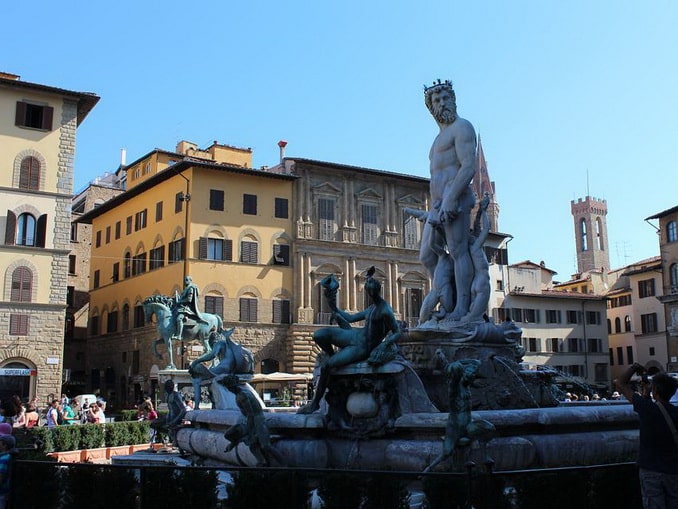 Piazza della Signoria is considered one of the most beautiful places in Florence. in Florence
