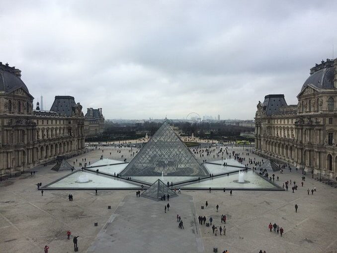 Paris is sparsely crowded in January