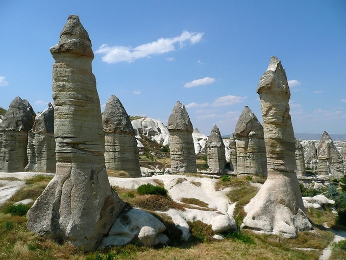 Where are the fairy chimneys in Cappadocia?