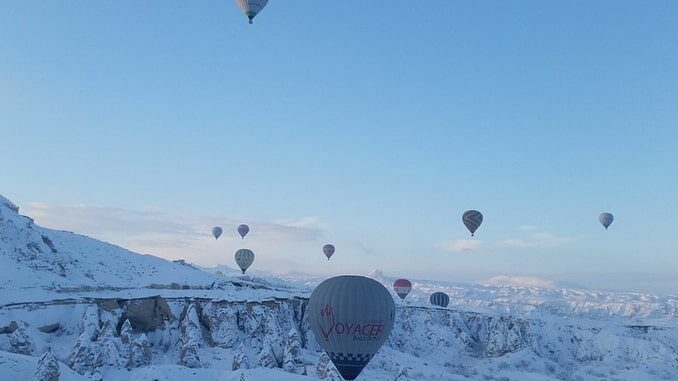 At New Year Cappadocia looks fabulous