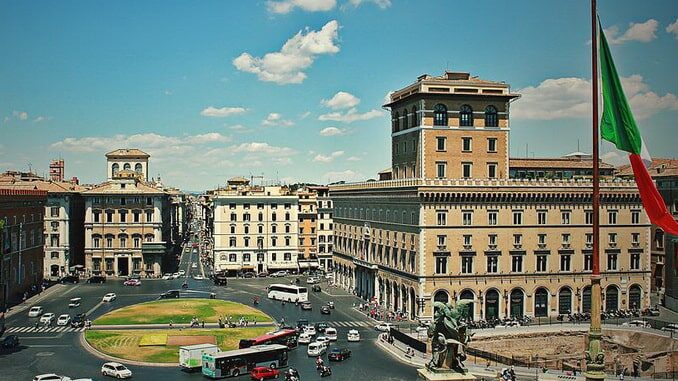 Piazza Venezia is the most beautiful square in Rome
