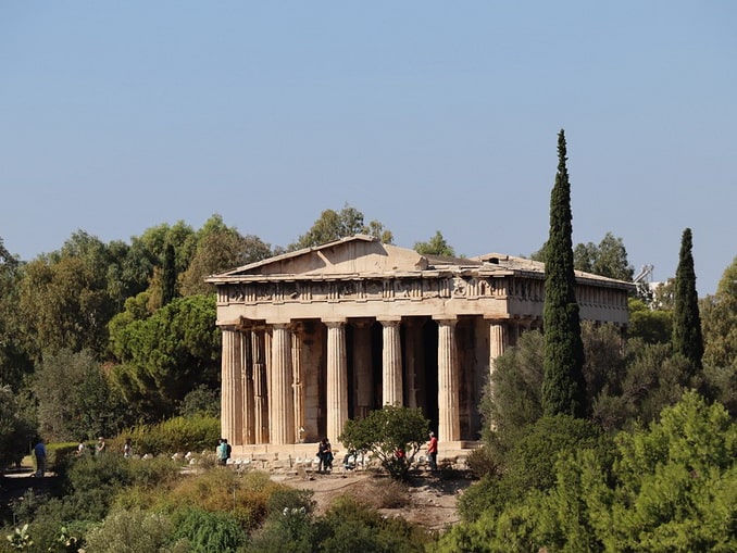 Is the Temple of Hephaestus free in May?