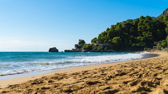 Corfu has many beautiful, sandy beaches.