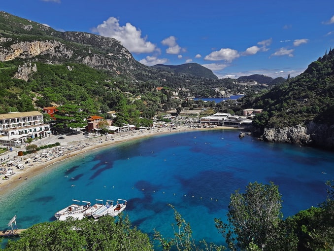 Paleokastritsa is one of the most popular places in Corfu with beautiful beaches