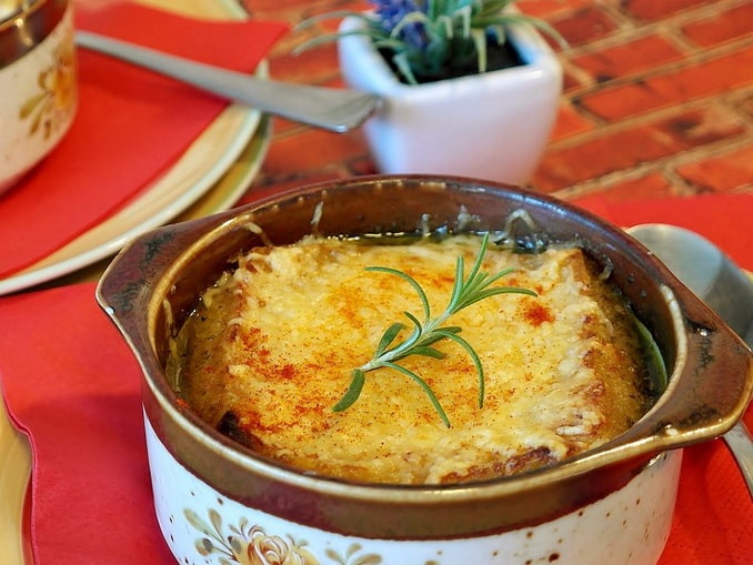 Onion soup is the first French dish to try