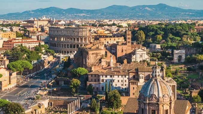 Rome,Italy The weather is still very warm in Rome in September